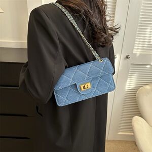 Fashion Denim Shoulder Bag Trendy Crossbody